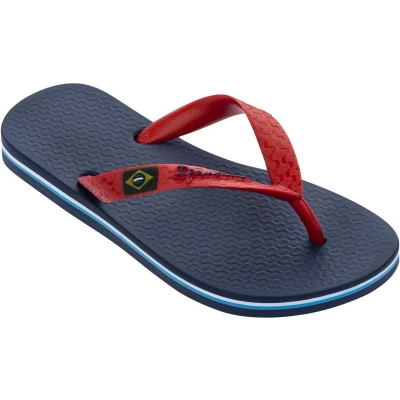 Afbeelding van Classic Brasil Slippers Junior Blue Red 200 27 28 Blauw