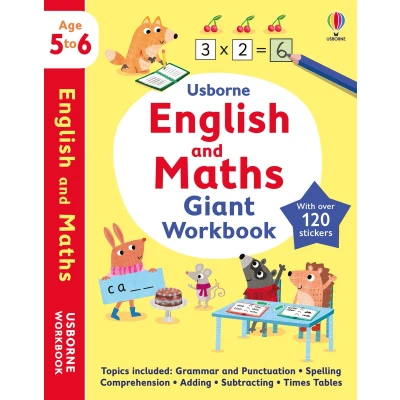 Afbeelding van Usborne Workbooks English and Maths Giant Workbook 5 6