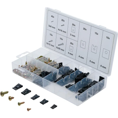 Afbeelding van BGS Assortiment Carosseriemoeren &amp; speednuts 170 delig
