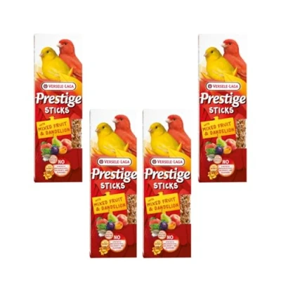 Afbeelding van Versele Laga Prestige Sticks Kanaries Vogelsnack Fruit Paardenbloem 60 g 2 stuks