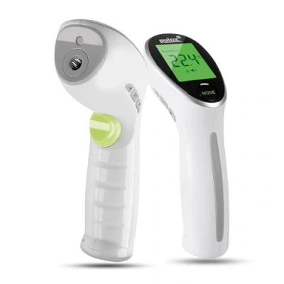 Afbeelding van Pulox Klinische thermometer 2 in 1 infrarood oppervlakthermometer babythermometer