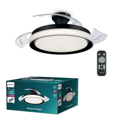 Afbeelding van Philips Bliss Plafondventilator 28 W, 35 W (Ø x h) 510 mm 418 Zwart