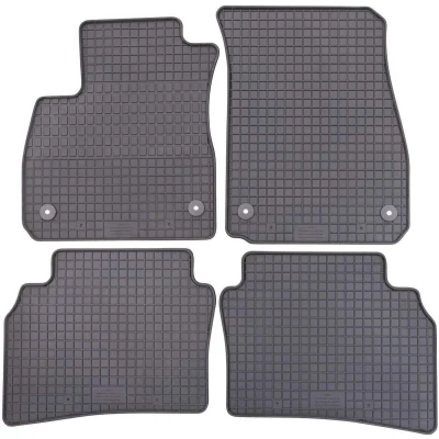 Afbeelding van Petex 57410 Vloermatset Rubber voor en achter 4 zwart