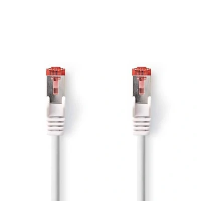 Afbeelding van CAT6 kabel RJ45 Male S/FTP 7.50 m Rond LSZH Wit