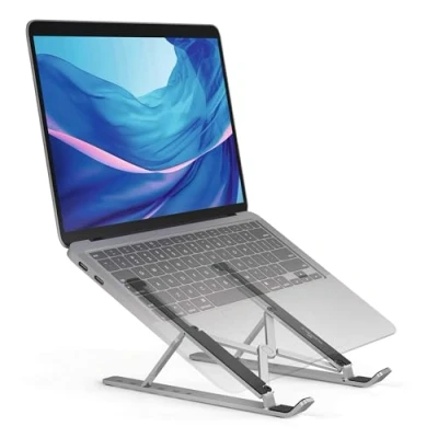 Afbeelding van Durable Fold Laptopstandaard, Zilver Laptopstandaard