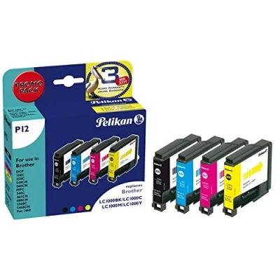 Afbeelding van Pelikan B13 Double Pack 2 13 ml zwart compatibel inktcartridge voor Brother DCP 145, 163, 167, 193, 195, 197, 365, 373, 375, 377, MFC 250, 255, 290, 295, 297