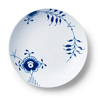 Afbeelding van Royal Copenhagen Blue Fluted Mega 1016905 dinerbord porselein, diameter 25 cm, wit/blauw