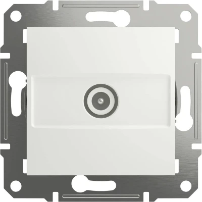 Afbeelding van Schneider Electric TV doorvoercontactdoos Asfora Wit (RAL 9003) EPH3270321D