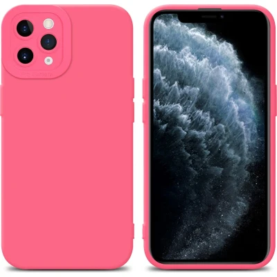 Afbeelding van Cadorabo Hoesje geschikt voor Apple iPhone 11 PRO MAX in Fluid ROOD Beschermhoes gemaakt van flexibel TPU silicone Cover Case
