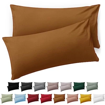 Afbeelding van Blumtal Kussensloop Microvezel Kussenhoes 50 x 70 cm Pumpkin Spice Set van 2