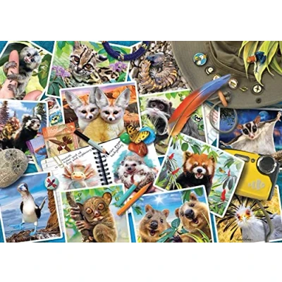 Afbeelding van Ravensburger Traveller&#039;s Animal Dagboek, puzzel, 1000 stukjes, voor volwassenen en kinderen vanaf 12 jaar