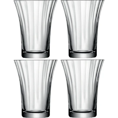 Afbeelding van L.S.A. Aurelia Tumbler Glas 340 ml Set van 4 Stuks Transparent / Glass