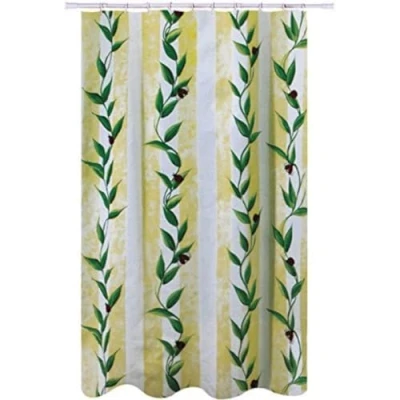 Afbeelding van MSV Provence Douchegordijn, schimmelwerend, antibacterieel, wasbaar, waterdicht douchegordijn met 12 douchegordijnringen van polyester, 180 x 200 cm