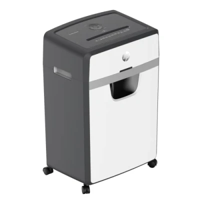 Afbeelding van HP OneShred 24CC Papierversnipperaar Shredder Beveiligingsniveau P 4 24 vel DIN A4 Cross Cut 30 Liter Professioneel Kantoorgebruik Wit