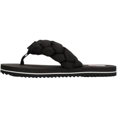 Afbeelding van Tommy Jeans Thong Beach Teensandalen, Dames, Maat: 41, Black Textiel