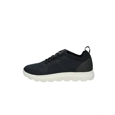 Afbeelding van Geox Spherica Sneakers laag, Heren, Maat: 40, Navy/jeans Imitatieleer/ textiel