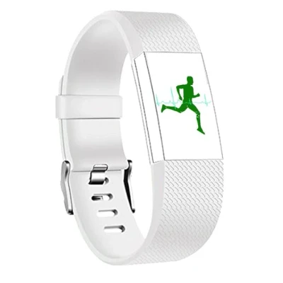Afbeelding van Fitbit Charge 2 sportbandje Maat: Small Wit Siliconen