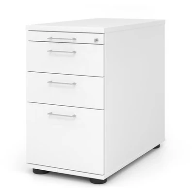 Afbeelding van SIGNA SC40 BS Rolcontainer Wit Hout met ophangsysteem Metalen beugelhandgreep