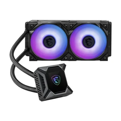 Image de MSI MPG CORELIQUID K240 V2 Système de refroidissement liquide processeur Taille radiateur : 240 mm (pour LGA1156, AM2, AM2+, LGA1366, AM3, LGA1155, AM3+, LGA2011, FM1, FM2, LGA1150, FM2+, LGA2011 3, LGA1151, AM4, LGA2066, LGA1200, LGA1700)