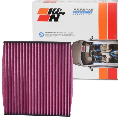 Afbeelding van K&amp;N Filters DVF5014 Interieurfilter Carbon filter 214 29 Vierkant TOYOTA: Auris Hatchback, RAV4 IV Off Road, Avensis III Estate, JAGUAR: F Pace