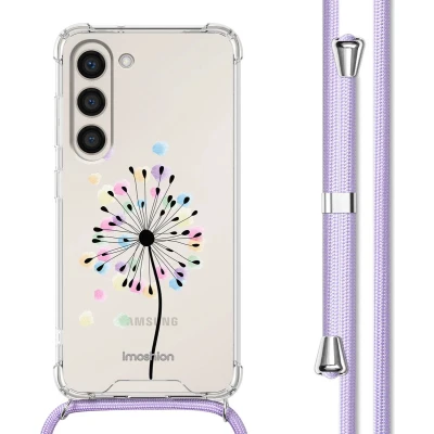 Afbeelding van iMoshion Hoesje Geschikt voor Samsung Galaxy S23 Plus met Koord Design Meerkleurig / Sandstone Dandelion