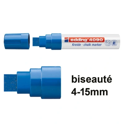 Image de edding window marker 4090, pointe biseautée, bleu