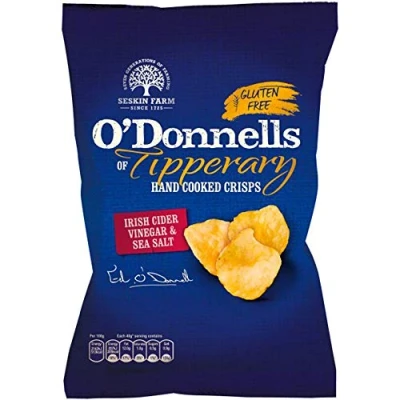 Afbeelding van O&#039;Donnell&#039;s Irish Cider Vinegar &amp; Sea Salt Crisps 12 x 125 g