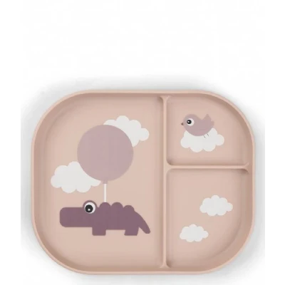 Afbeelding van Done By Deer Bord Compartment Foodie Happy Clouds Powder