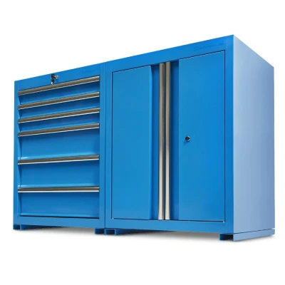 Afbeelding van Werkplaatskasten set PRO blauw