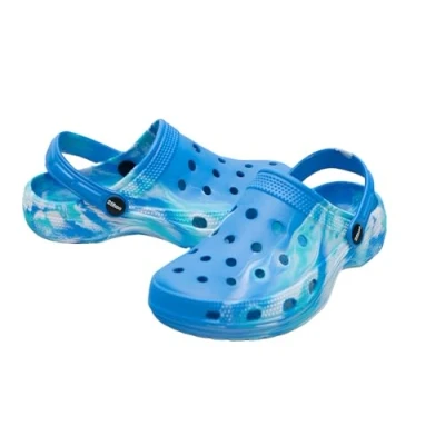Afbeelding van 2SHOE Kinderklompen en sandalen, klompen voor meisjes jongens, strandsandalen, ademend, pantoffels, huis, tuinschoenen, zomer, 21 36 EU, Lichtblauw, 27/28 EU