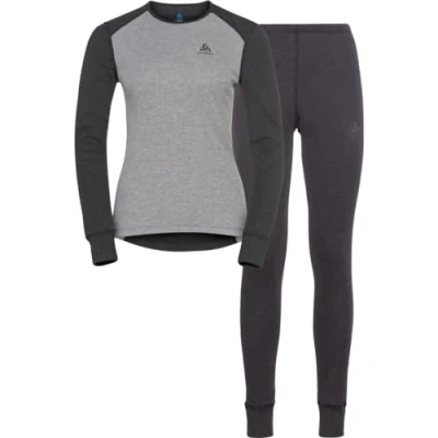 Afbeelding van Odlo Active Warm Eco Special Set Dames Thermoset Dark Grey Melange M