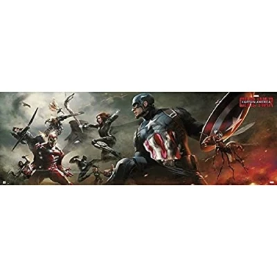 Afbeelding van Grupo Erik Editores Marvel Captain America Civil War, 53 x 158 cm