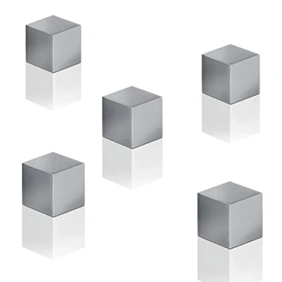 Afbeelding van Sigel glasbord magneten 11x11x11mm C5 sterk zilver set 5 stuks SI BA728