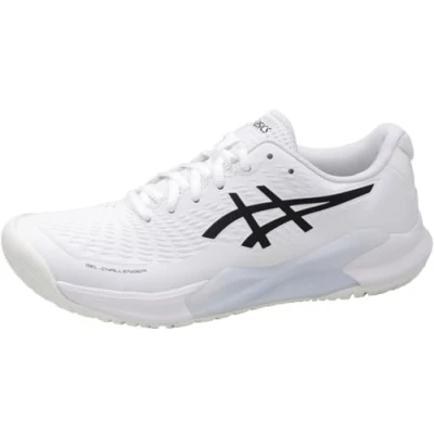 Afbeelding van Asics Gelchallenger 14 Tennisschoenen voor alle ondergronden, Heren, Maat: 45, White/black Textiel/ synthetisch