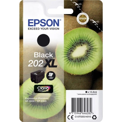 Afbeelding van Epson 202XL (C13T02G14010) Inktcartridge Zwart Hoge capaciteit