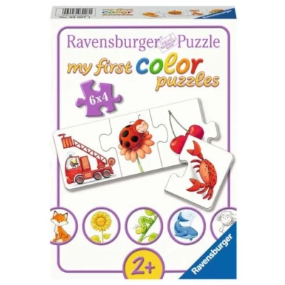 Afbeelding van Ravensburger Kinderpuzzel 03007 Al mijn kleuren eerste kleurenpuzzel met 6 x 4 delen puzzel voor kinderen vanaf 2 jaar