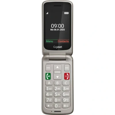 Afbeelding van Gigaset GL595 Mobiele telefoon SOS knop, Spatwaterdicht, Stofvrij Zilver