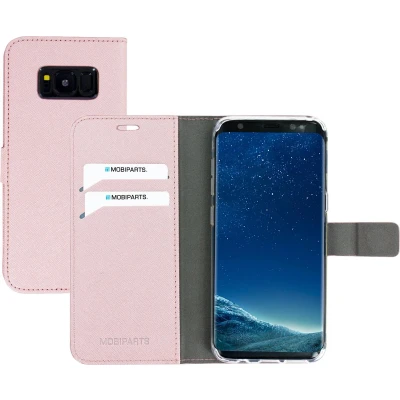 Afbeelding van Mobiparts Saffiano Wallet Case Samsung Galaxy S8 Pink