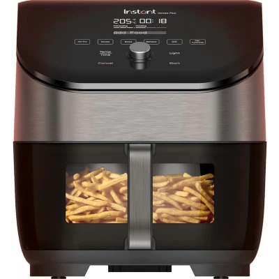 Afbeelding van Instant Vortex Plus ClearCook OdourErase Premium Airfryer met Geurfilter Minder Kookgeuren Doorzichtige Kookventers Knapperige Resultaten 95% Olie Gebruiksvriendelijk &amp; Fluisterstil Heteluchtfriteusse