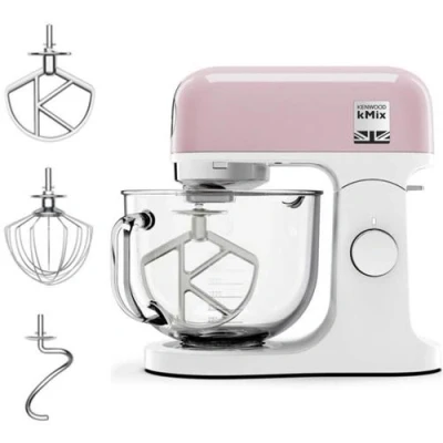Image de Robot Pâtissier Multifonction Kenwood Kmx754Pp Moteur Professionnel 1000W 2 Sorties Pour Accessoires Bol En Verre 5L Avec