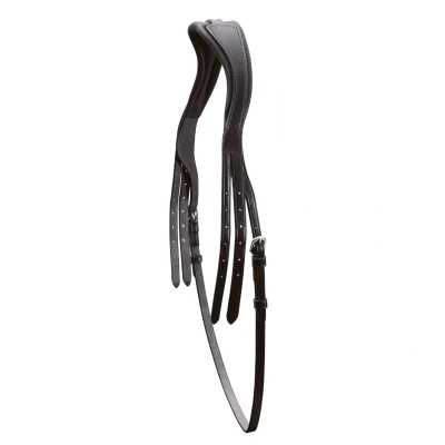 Image de Schockemöhle Pièce de Tête Select avec Sous Gorge Noir/Argent Cob