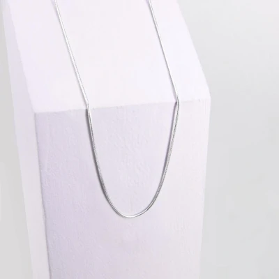 Afbeelding van Ponytail&amp;Co Ketting Slang Schakel Staal 44+6cm Agradi.be