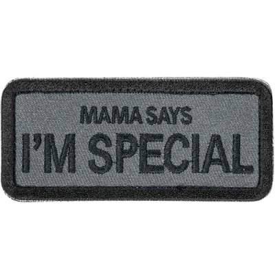 Afbeelding van OneTigris Moral Mama Says I&#039;m Special, tactische borduurpatch met klittenband, grijs
