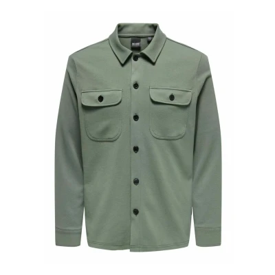 Afbeelding van Only &amp; Sons Onsnewkodyl Overshirt Lichte jas, Heren, Maat: XS, Castor gray