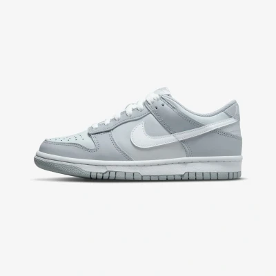 Afbeelding van Nike Sportswear DUNK Unisex Sneakers laag voor kinderen, Maat: 40, Pure platinum/white/wolf grey Leer en imitatieleer
