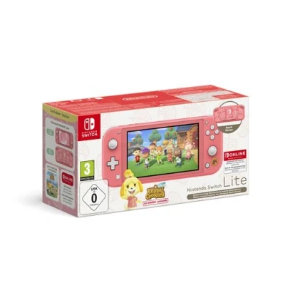 Afbeelding van Nintendo Switch Lite Animal Crossing: New Horizons + 12 maanden Lidmaatschap Bundel Roze