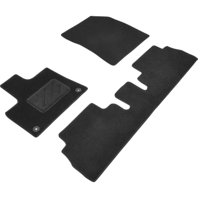 Afbeelding van WALSER Standart 80782 Vloermatset Polyester, PU (Polypropyleen) voor en achter Antraciet/Zwart Op maat gemaakt