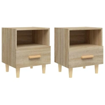 Afbeelding van vidaXL Nachtkastjes 2 st 40x35x47 cm sonoma eikenkleurig