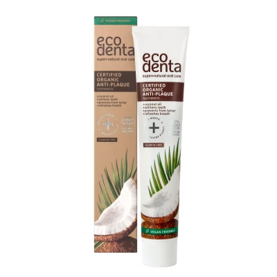 Afbeelding van Ecodenta Tandpasta Anti Plak Kokos 75ml