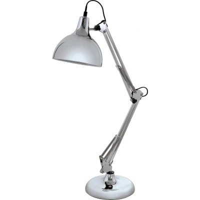 Afbeelding van EGLO Vintage Borgillio Tafellamp 1 Lichts Chroom